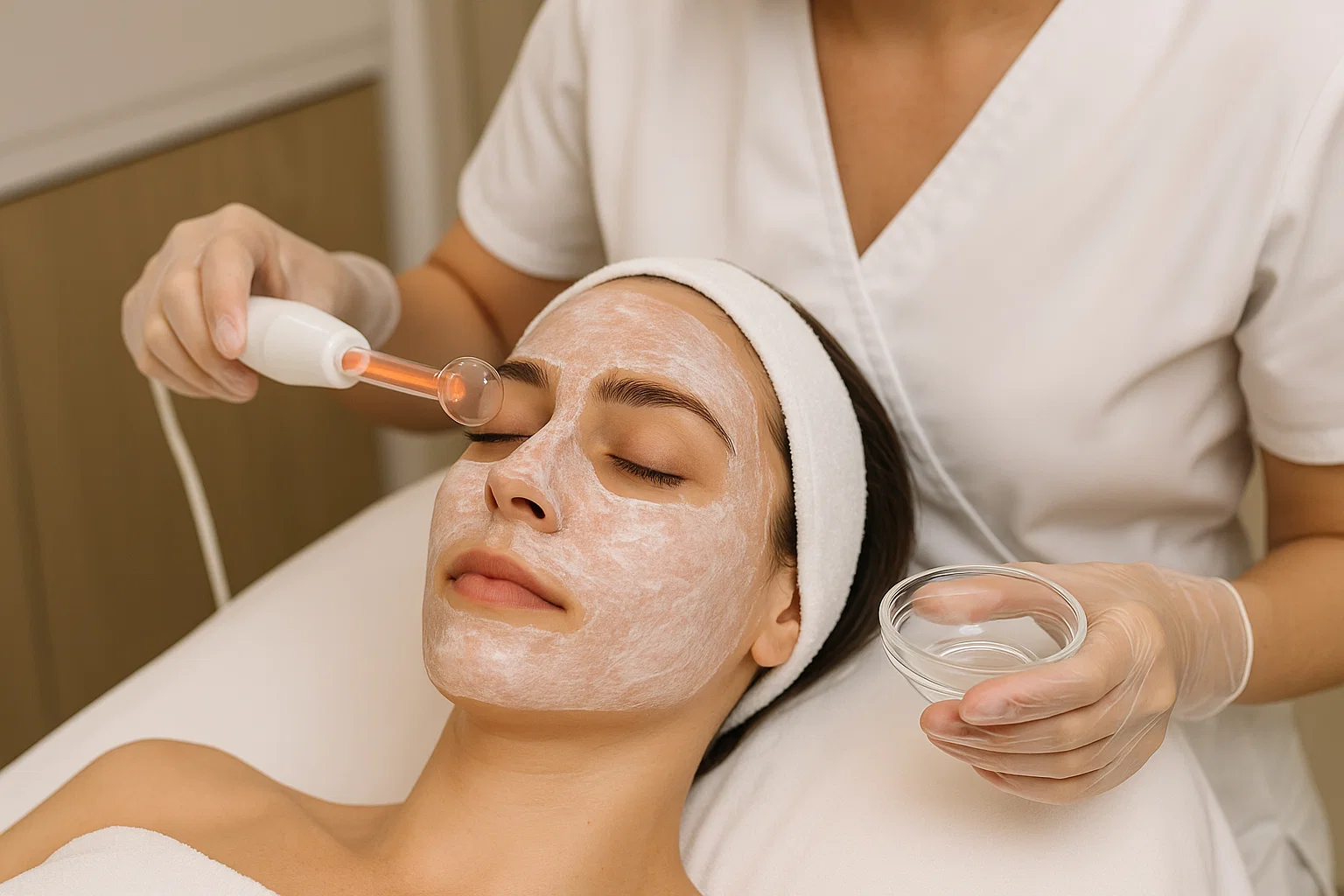Tratamiento de Peeling químico + alta frecuencia en Saori